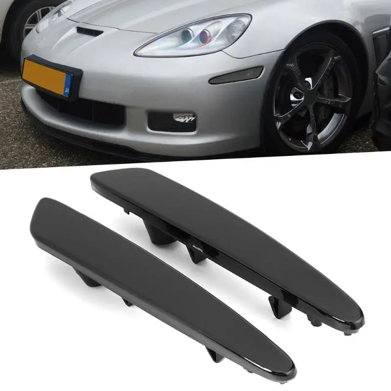 

Front Left and Right Side Marker Lights NO Bulbs Portable Practical Durable and Simple for Chevrolet Corvette C6 05-13