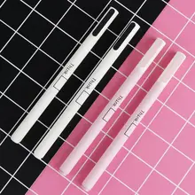 12 шт./упак. 0,5 мм Kawaii простой гель черные чернила для ручек ручка школьные канцелярские товары для студентов инструмент для Написания Канцелярских Товаров