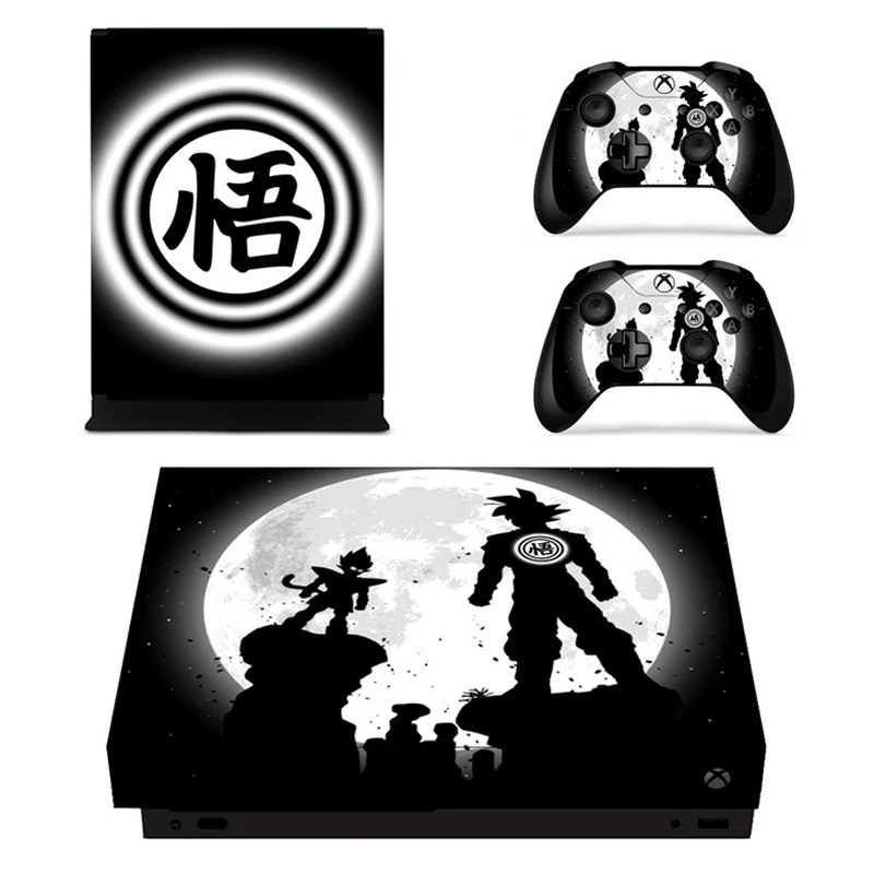 YSX1X2116 Наклейка s Dragon Ball для Xbox One X виниловое покрытие наклейки Стикеры Adesivo для Xbox one X консоли пульта дистанционного управления скины - Цвет: YSX1X2116
