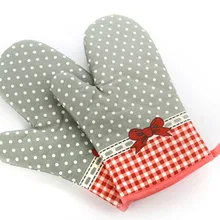 1 шт. термоустойчивая микроволновая печь перчатки для духовки Нескользящие хлопчатобумажные утепленные уплотненные рукавицы для выпечки анти-скальдинг кухонный инструмент рукавицы