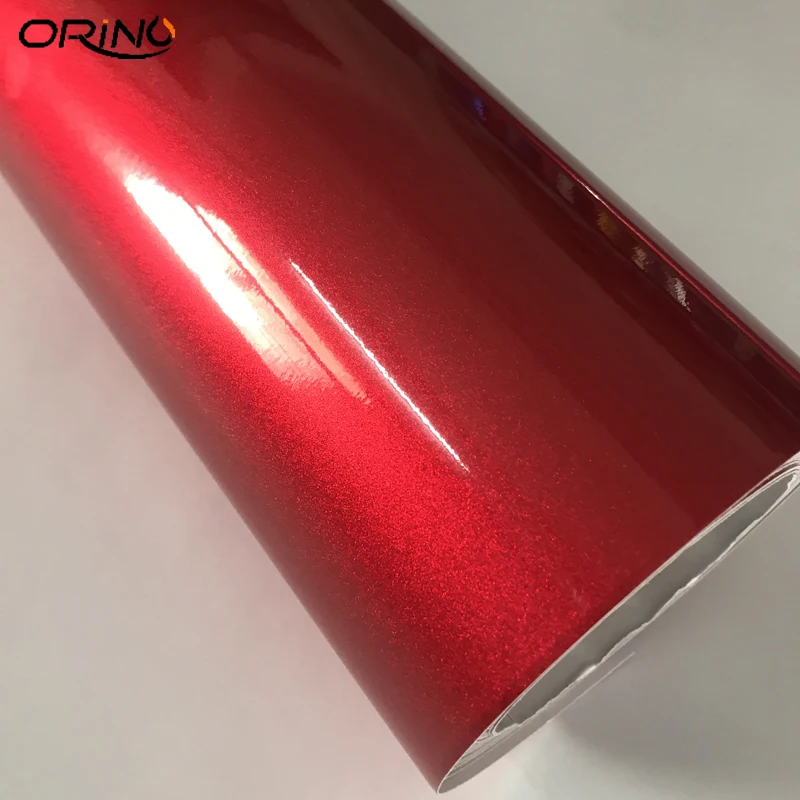 Diamond Candy Glitter Red Vinyl Sticker Wrap-4