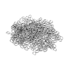 

200Pcs/bag 2.5-5mm Stainless Steel Olive Rings Jump Rings Split Rings Connectors For DIY Rings Jewelry Making Accessories