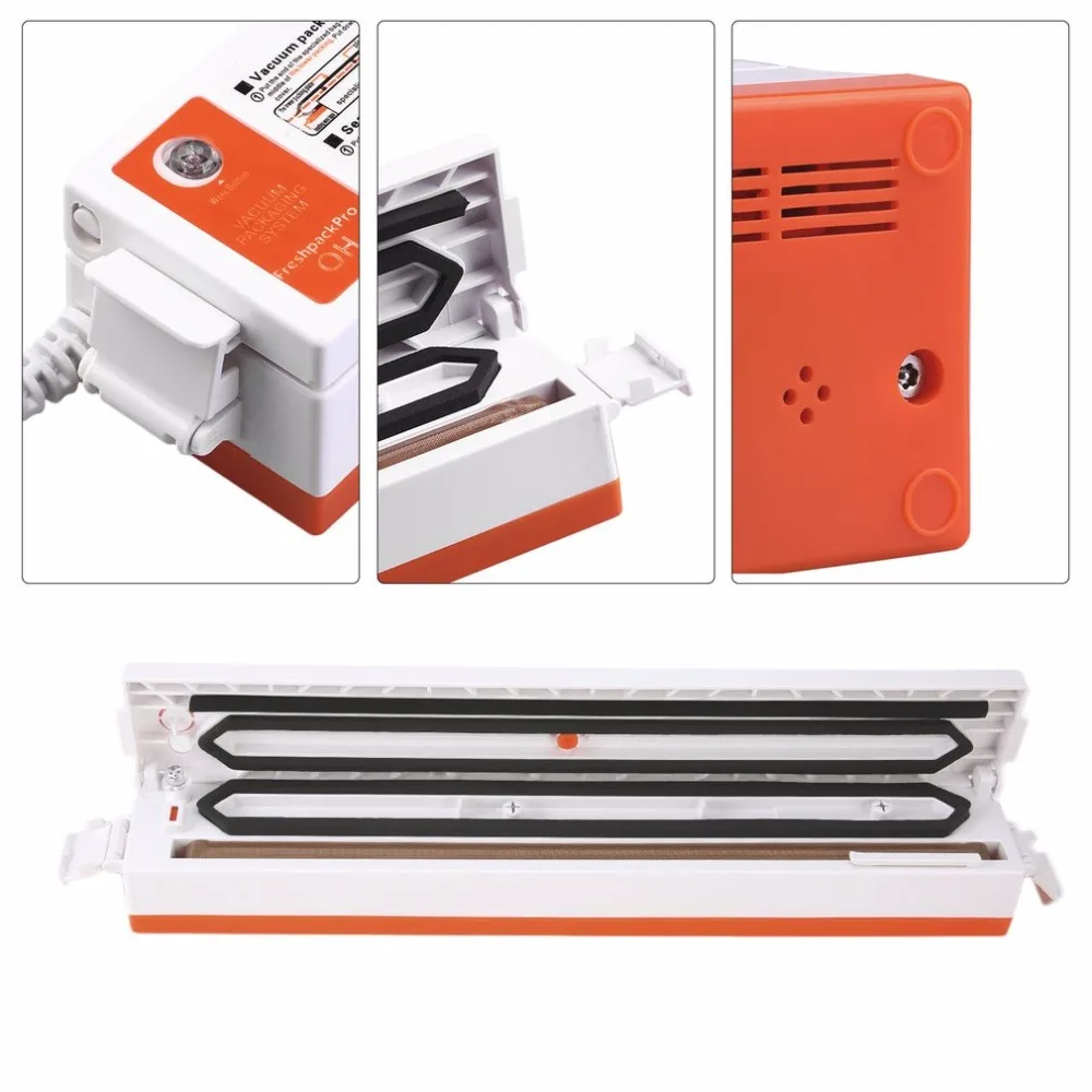 

Films Sealer Vacuum Packer With 15 Pcs Seal Bags Household Kitchen Electric Vacuum Sealer Food Snack Storage Packaging Machine