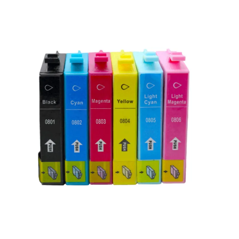 Совместим с парами T0807 PX650 PX660 PX700W PX710W PX720WD PX730WD PX800F|Чернильные картриджи| |