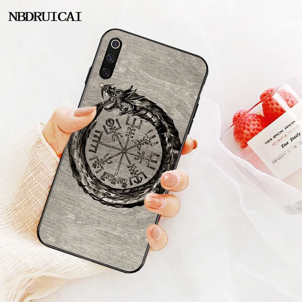 NBDRUICAI Viking Vegvisir Odin Nordic Black Soft Shell чехол для телефона Capa vivo v11 Pro 2019 X20 X9 Plus X23 x play 6