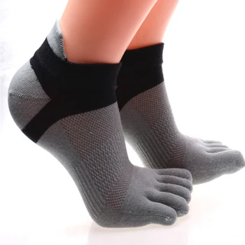 

Mens Socks Five Toe Breathable Cotton Socks Pure Sports Wear Trainer Running Finger Socks Contrast Color Comfortable