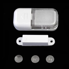 Съемная лампа для шкафа на батарейках с магнитным датчиком, лампа для шкафа, Автоматическая Беспроводная для домашнего светодиодного ящика движения