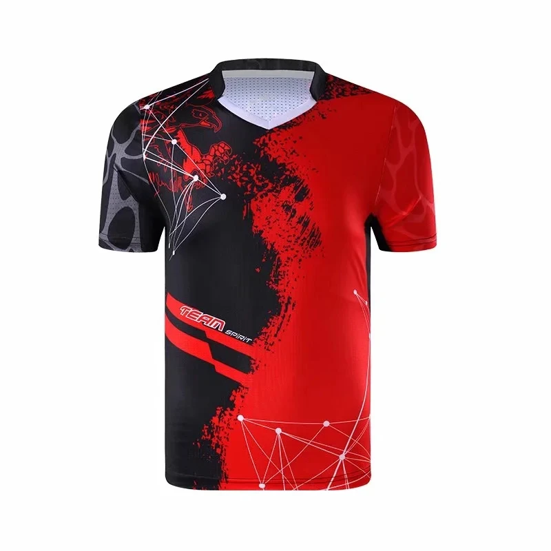 Summer Polo Shirt Qucik dry Badminton sports clothes Women/Men table tennis T Shirt clothes Sport Fitness Gym golf Tennis shirt