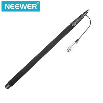 

Neewer Handheld Microphone Boom Pole with Built-in XLR Audio Cable Aluminum, 5 Sections with Easy Twist Locks and Padded Handle