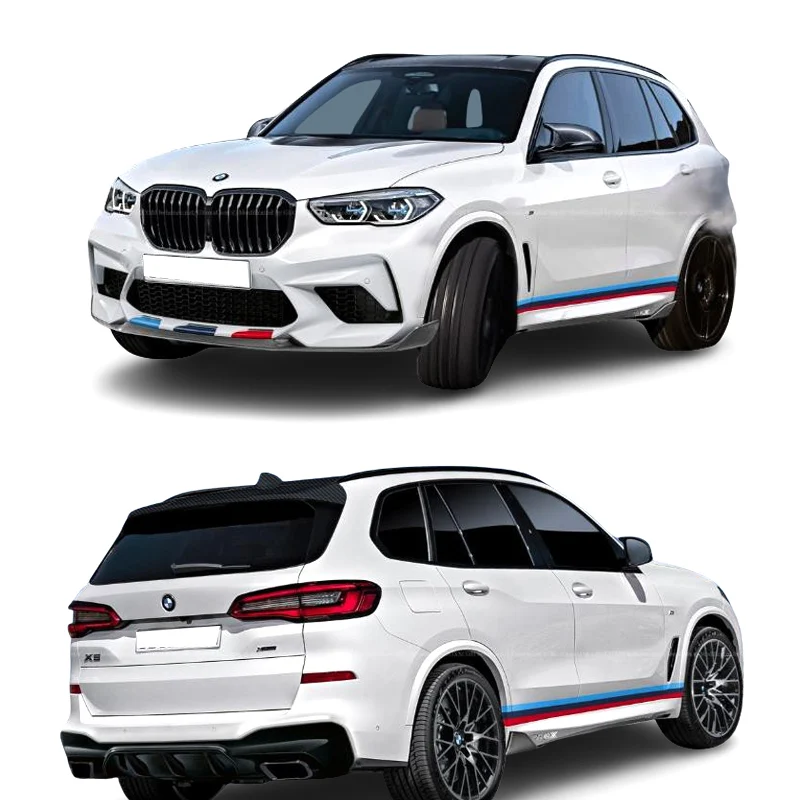 

Sport Racing M Performance Body Side Waist Line Skirt Stripe Sticker Decal Wrap Graphic for Bmw X5 M