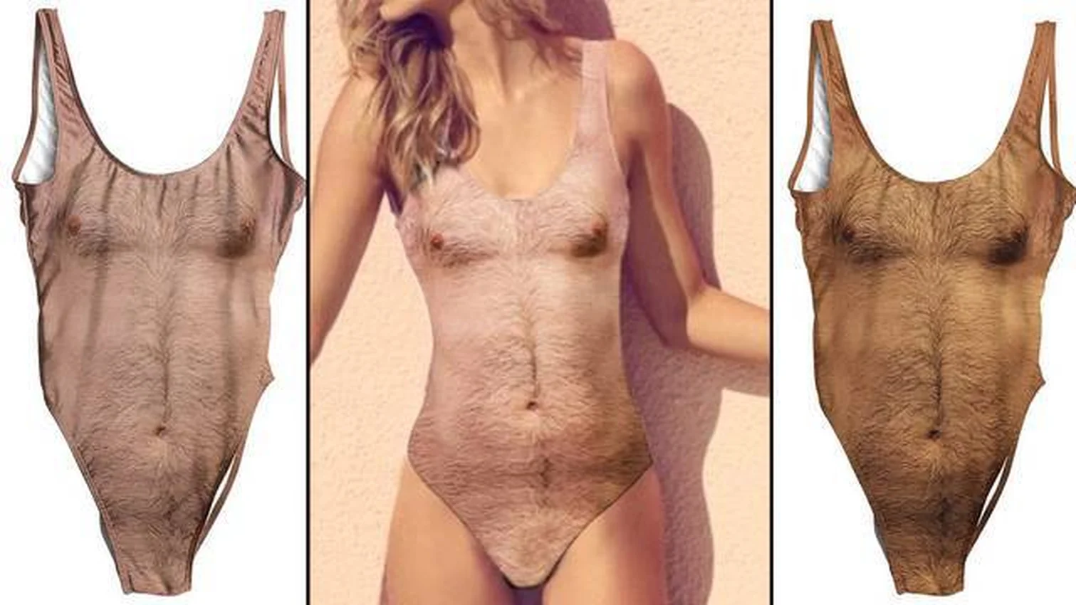 Funny Chest Hair 3D Print One Piece Swimsuit Women Swimwear Sexy Push Up  Bikinis Swimsuit Female Monokini Beachwear Bathing Suit|Body Suits| -  AliExpress