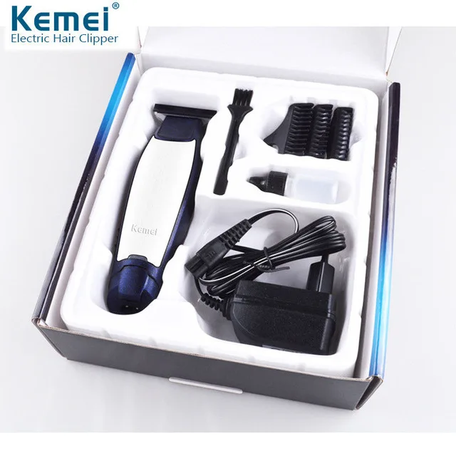 US PLUG Триммер для бороды Электрический kemei машинка для стрижки волос перезаряжаемая Бритва Парикмахерская Машинка для стрижки волос бритвенный станок для мужчин инструмент бритва dfdf - Цвет: US PLUG