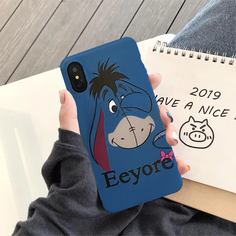 Милый поросенок Тигр Eeyore чехол для iPhone X 11 Pro XS MAX 6 6s 7 8 Plus чехол для телефона с мультяшным животным - Цвет: Style 1