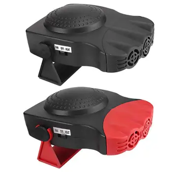 

2 In 1 12V 150W Auto Car Heater Portable Car Heater Heating Fan With Swing-out Handle Cooling Fan 3-Outlet Defrosts Defogger
