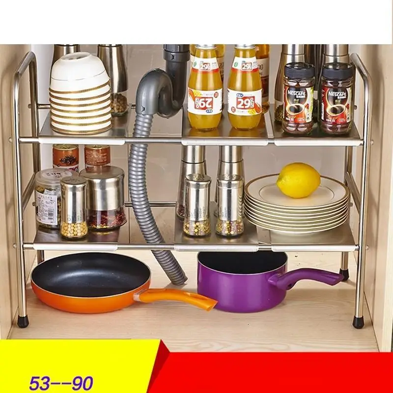 Number 2 Nevera Dish Drying Afdruiprek Cosas De Pantry Stainless Steel Organizador Cocina Cozinha Rack Cuisine Kitchen Organizer - Цвет: Number 2