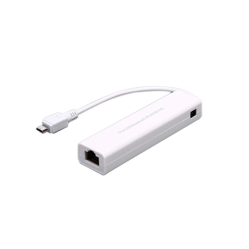Micro USB к сети LAN Ethernet RJ45 адаптер с 3 портами USB 2,0 концентратор адаптер для ПК Android телефон ноутбук