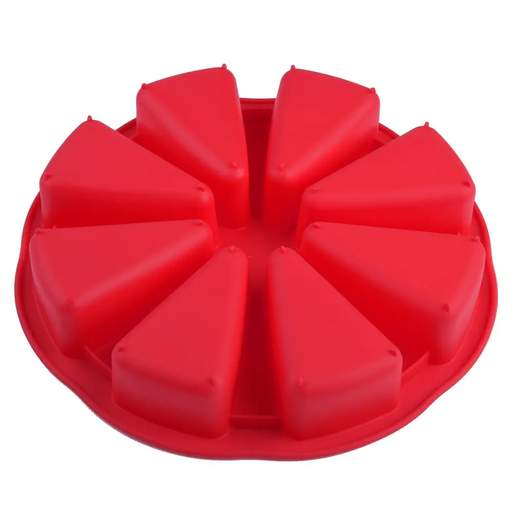 8 Cavity Scone Pans 3D Silicone Cake Mold DIY Baking Pastry Tools Cake Mould Oven Bread Pizza Bakeware Jelly Cupcake Mold