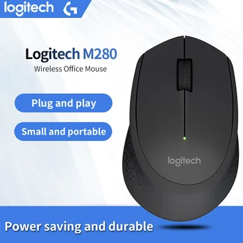 

Original Logitech M280 2.4GHz USB Wireless Mouse Support Office Test with USB Nano Receiver 1000dpi for Windows/Mac OS Laptop PC