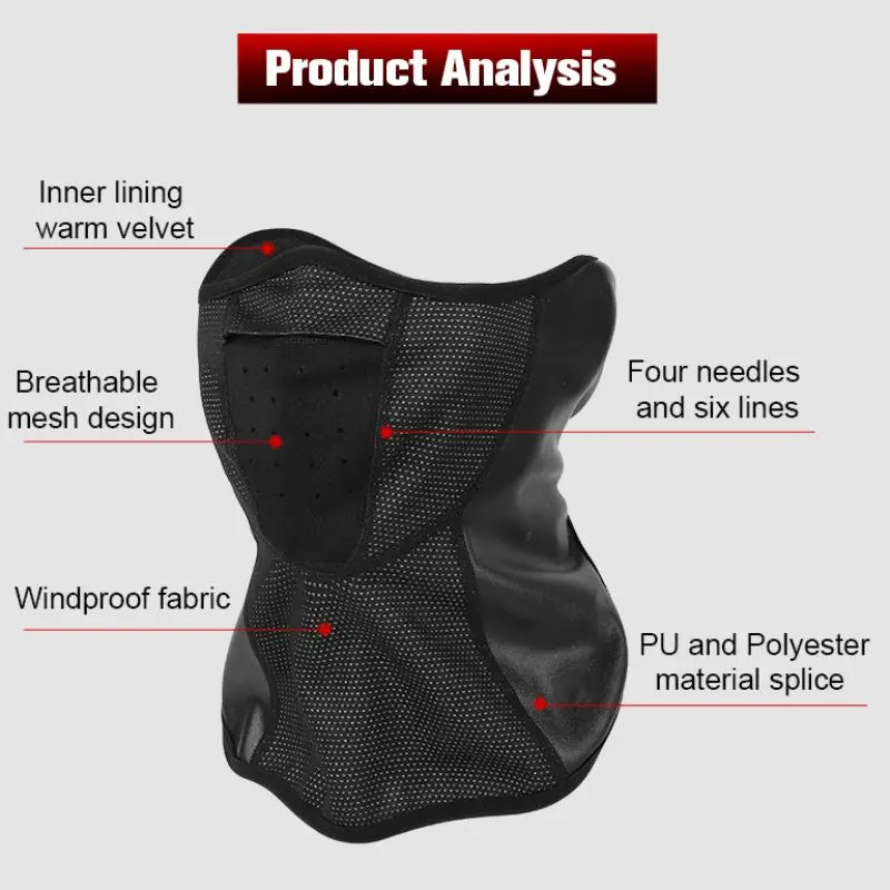 Lpractic зимняя наружная велосипедная полумаска для лица термальная маска для верховой езды покрытие для лица солнцезащитный крем спортивный головной убор велосипедная маска-повязка