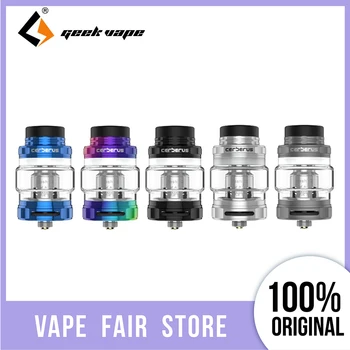 

Original GeekVape Cerberus Subohm Tank 5.5ml/4ml Atomizer 0.2ohm Super Mesh Coil & Easy Top Filling Ecig VapeTank for Aegis Mod