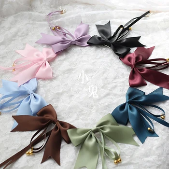 

Handmade Lolita Sweet Multicolor Pearl Pendant Hair Accessories Cute Bell Bowknot Side clip Wild Hairclip Hair Ornaments Cosplay