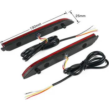 

LED Rear Bumper Light Brake Stop Light Reflector For Toyota Accessories