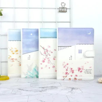 

A5 Clear Sky Notebook Paper Planner Kawaii Bullet Journal Agenda School Cute Diary Note Book PU Hand Book Inner Page