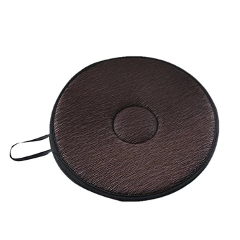 

360 Degree Rotation Cushion Car Mats Chair Cushion for Elderly and Pregnant Woman Mobility Aid Chair Cushion Car Mat-Brown