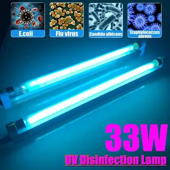 

220V 36W UVC Quartz Ultraviolet lamp Tube Bulb Bactericidal lamp Germicidal Disinfect UV light Sterilize Deodor Clean Air