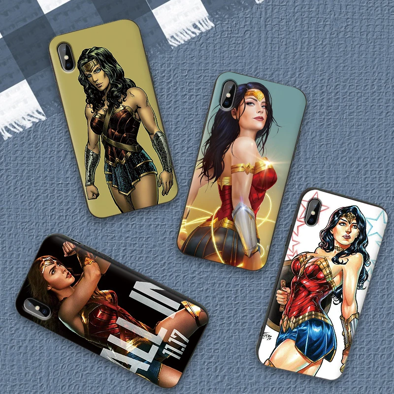 

For Samsung A5 A6 A7 A8 A9 A10 A20 A30 A40 A50 A60 Plus Cover Wonder Woman Silicon Coque Capa