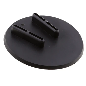 

Black Motorcycle Bike Kickstand Jiffy Stand Coaster Pad Puck For Harley