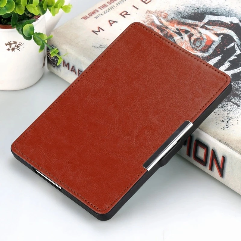 Smart Case For Kobo Glo HD Protector Shell Skin PU Leather Cover For Kobo Touch 2 eReader 6" E-Book Reader auto sleep/wake - Цвет: Коричневый