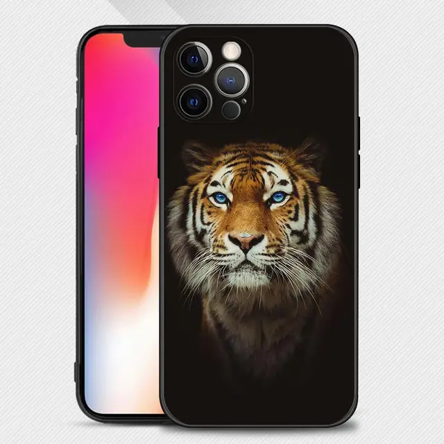 Case For Apple iPhone 13 12 11 Pro Max Mini XS Max XR X 7 8 Plus 6 6S SE 2020 Cover Shell Wolf Dog Cat Bird Lion Tiger Animal B02