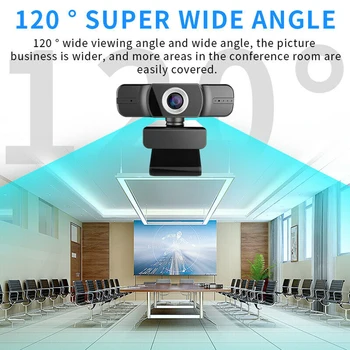 

Home Office Video Conference Built In Microphone Computer Webcam Recording USB Connection Wide Angle Live Broadcasting HD 1080P