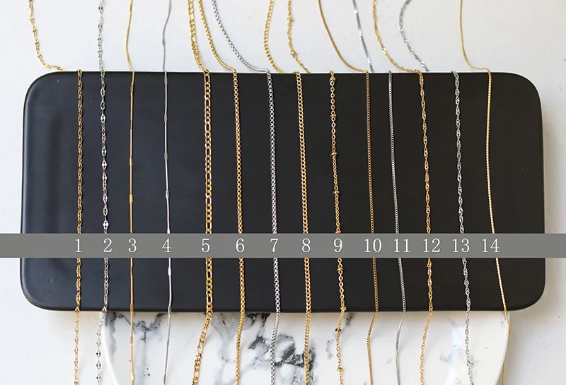 304 Chaînes De Figaro En Acier Inoxydable, Non Soudée, Avec