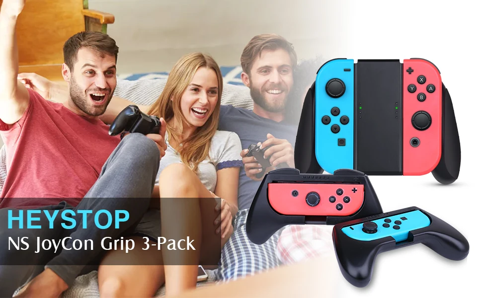 New 2024 Mooroer Grip Compatible with Nintendo Switch/Switch OLED
