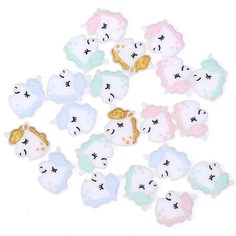 Chenkai 50PCS Silicone Unicorn Beads DIY Baby Koala Animal Cat Flamingo Pacifier Dummy Sensory Jewelry Gift Toy Accessories Chenkai 50PCS Silicone Unicorn Beads DIY Baby Koala Animal Cat Flamingo Pacifier Dummy Sensory Jewelry Gift Toy Accessories