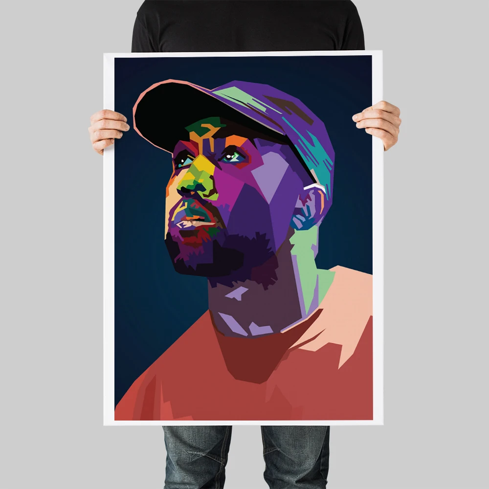 Nipsey Kanye West WPAP Hiphop Rapper Холст Материал печать Жикле картина домашние украшения