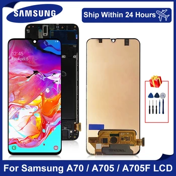 

Original For Samsung Galaxy A70 LCD Display A705F Screen Touch Digitizer For Samsung A705 A70 2019 Screen Replacement Parts