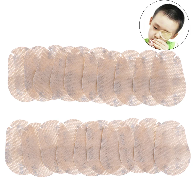 20PCS Soft Amblyopia Orthoptic Corrected Eye Patches Child Amblyopia Training Eyeshade Occlusion Medical Lazy Eye Mask New
