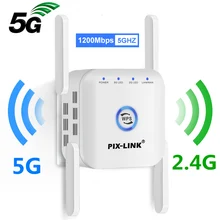 5Ghz Wireless WiFi Repeater Wi Fi Booster 2.4G 5G Wi-Fi Amplifier 1200 Mbps Access Point 5 ghz Signal WiFi Long Range Extender