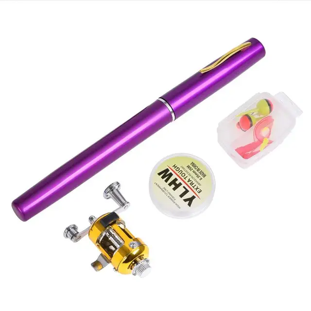 purple fishing pole