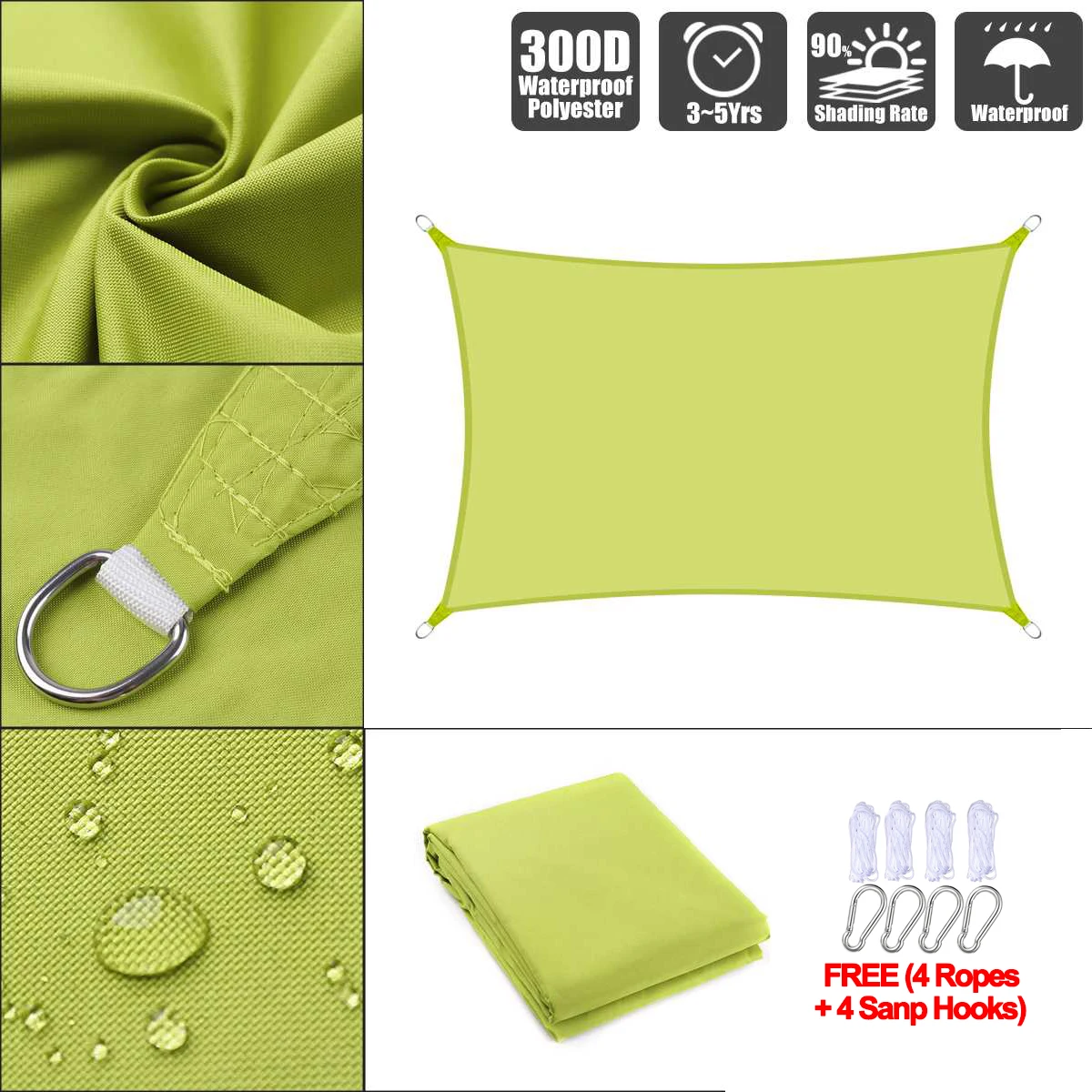 Yellow green 4x6m