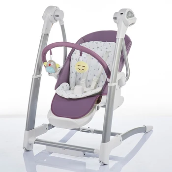 

Children's Dining Chair Rocking High Chair Electric Baby Swing Sleepingmultifunction adjustable Highchair 2 in 1