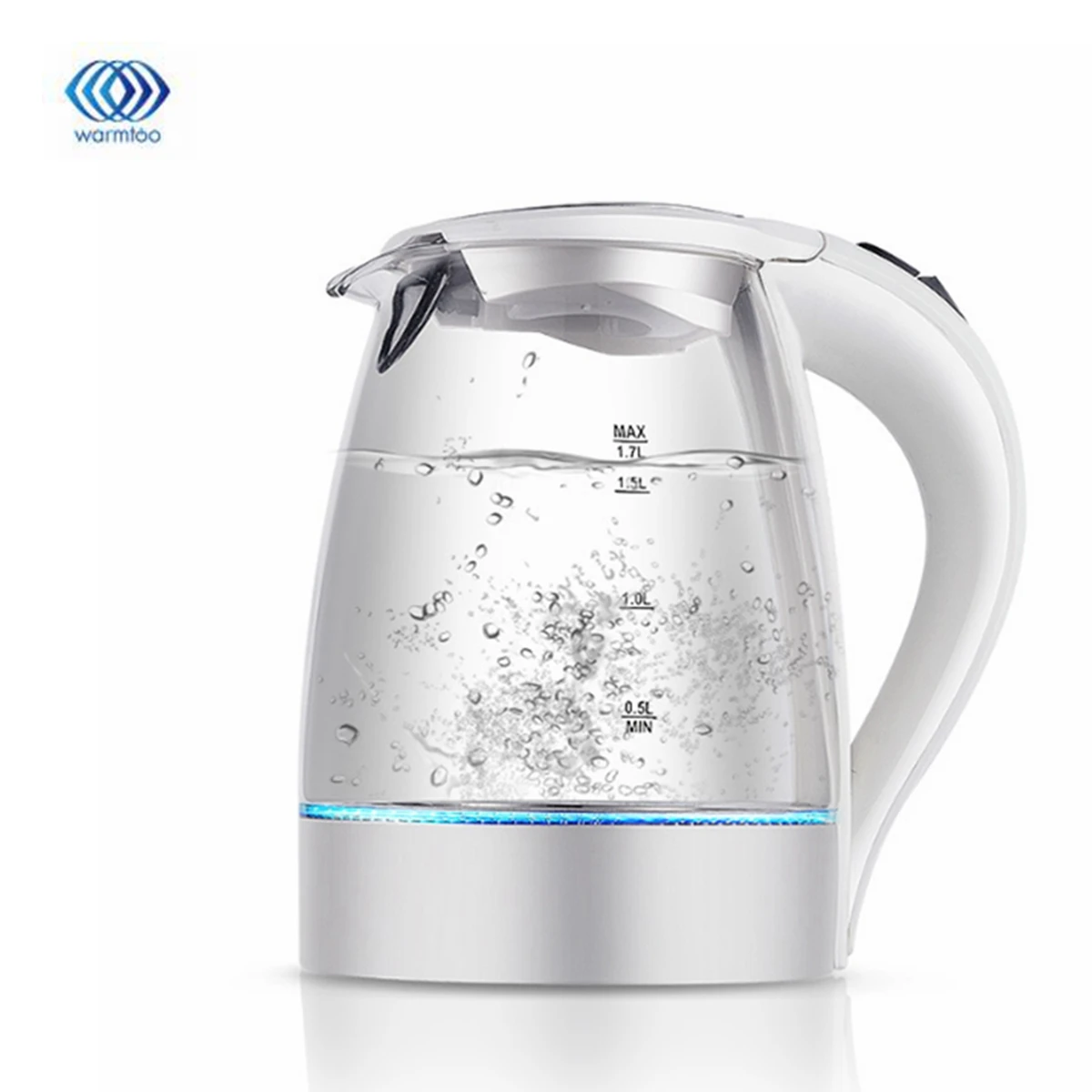 Goede 1.7L 2200W Led Verlichte Glas Ketel Elektrische Rapid Kook Draadloze Waterkoker Waterkoker Theepot Smart Ketel Keuken