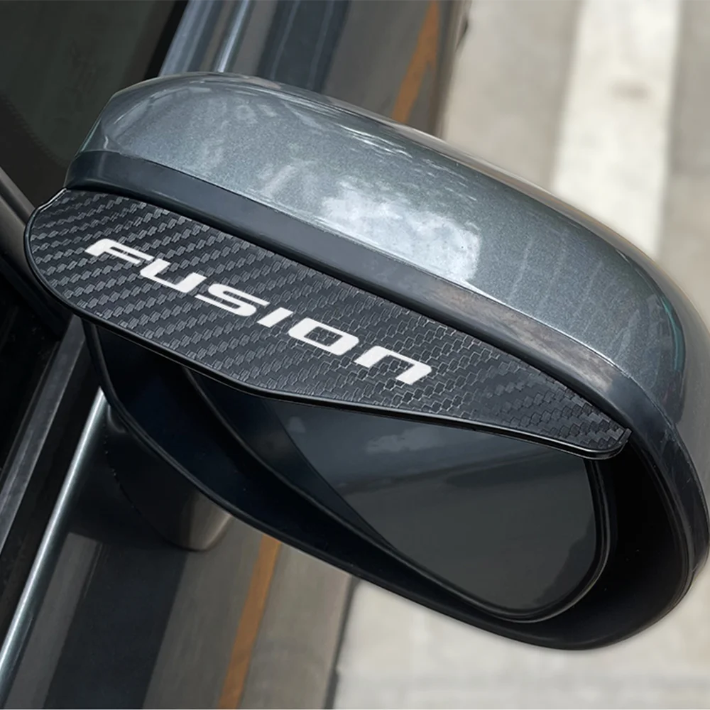 For Ford KA Ranger S-Max C-Max Galaxy Figo Fusion Transit Raptor Flex Car Rain Eyebrow Cover Rainproof Auto Exterior Accessories rearview mirror rain eyebrow,rearview mirror rain guard