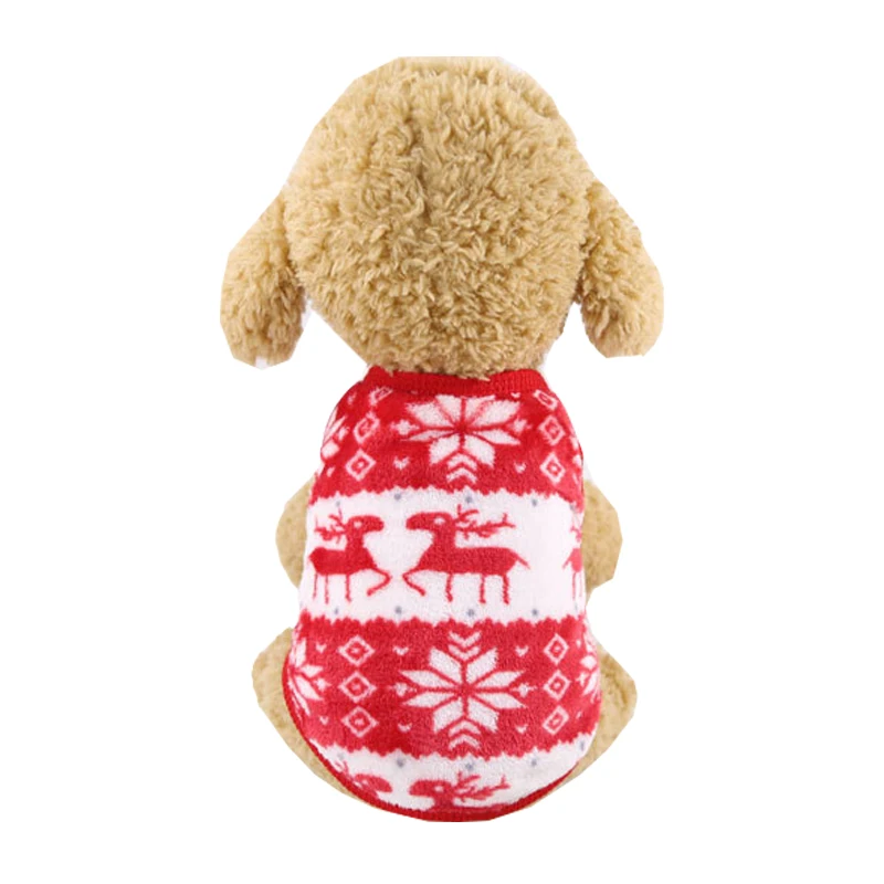 Рождественская Одежда для собак для маленьких собак Толстовка с капюшоном для собак зимняя одежда для собак куртка пальто с Санта-Клаусом и оленем собака Костюмы для комбинезон для собак Ropa Perro - Цвет: 1