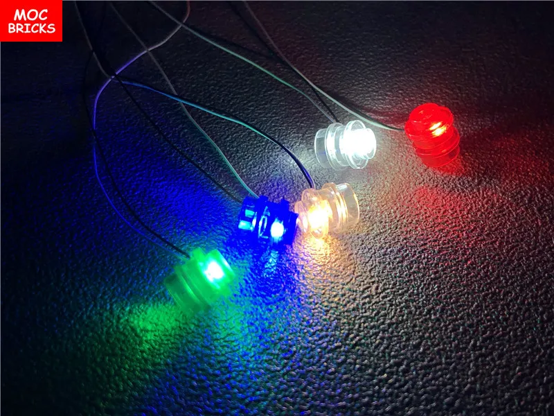 

Set Sale MOC Bricks DIY City Decoration Colorful USB LED Light 1X1 Building Blocks Figure toys for children Dolls Xmas gifts