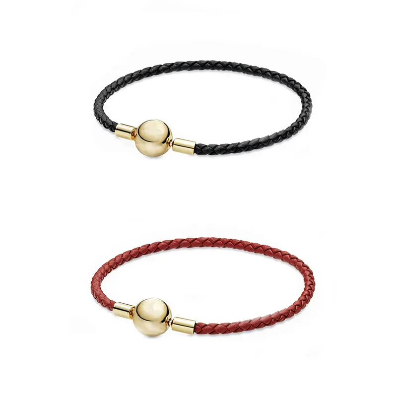 

High Quality Original 925 Sterling Silver Red Black Bracelet, Free Shipping on Original LOGO Ladies Jewelry Gifts.