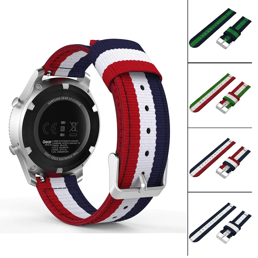 22 мм нейлоновый ремешок для Galaxy Watch 46 мм/gear S3 Регулируемый сменный спортивный samsung